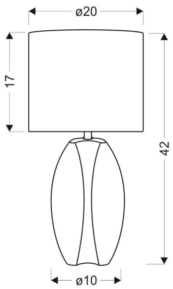 Lampă de masă PALMA 1xE27/60W/230V
