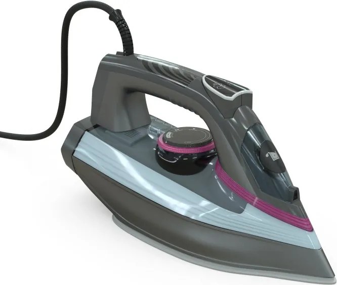 La mâna a doua: Fier de călcat Tesla IR400GP, 3100 W, Placă ceramică, Abur 135 g/min, 380 ml, Autocurățare, Gri