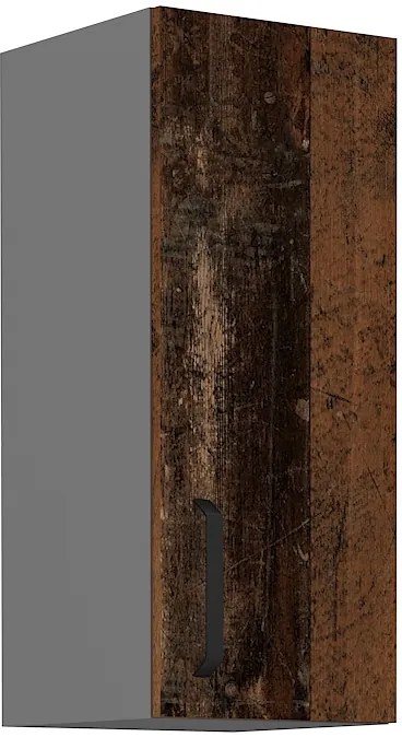 Dulap superior de bucătărie Oldie 30 G-72 1F (Antracit + Old style). 1049655
