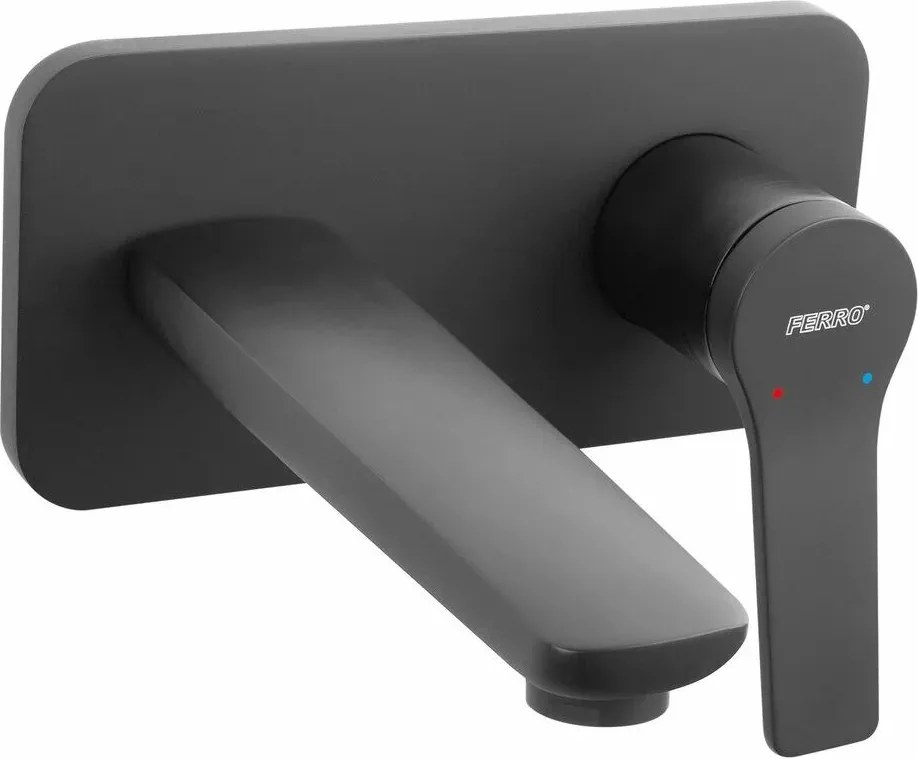 Baterie lavoar incastrata negru Ferro Stratos