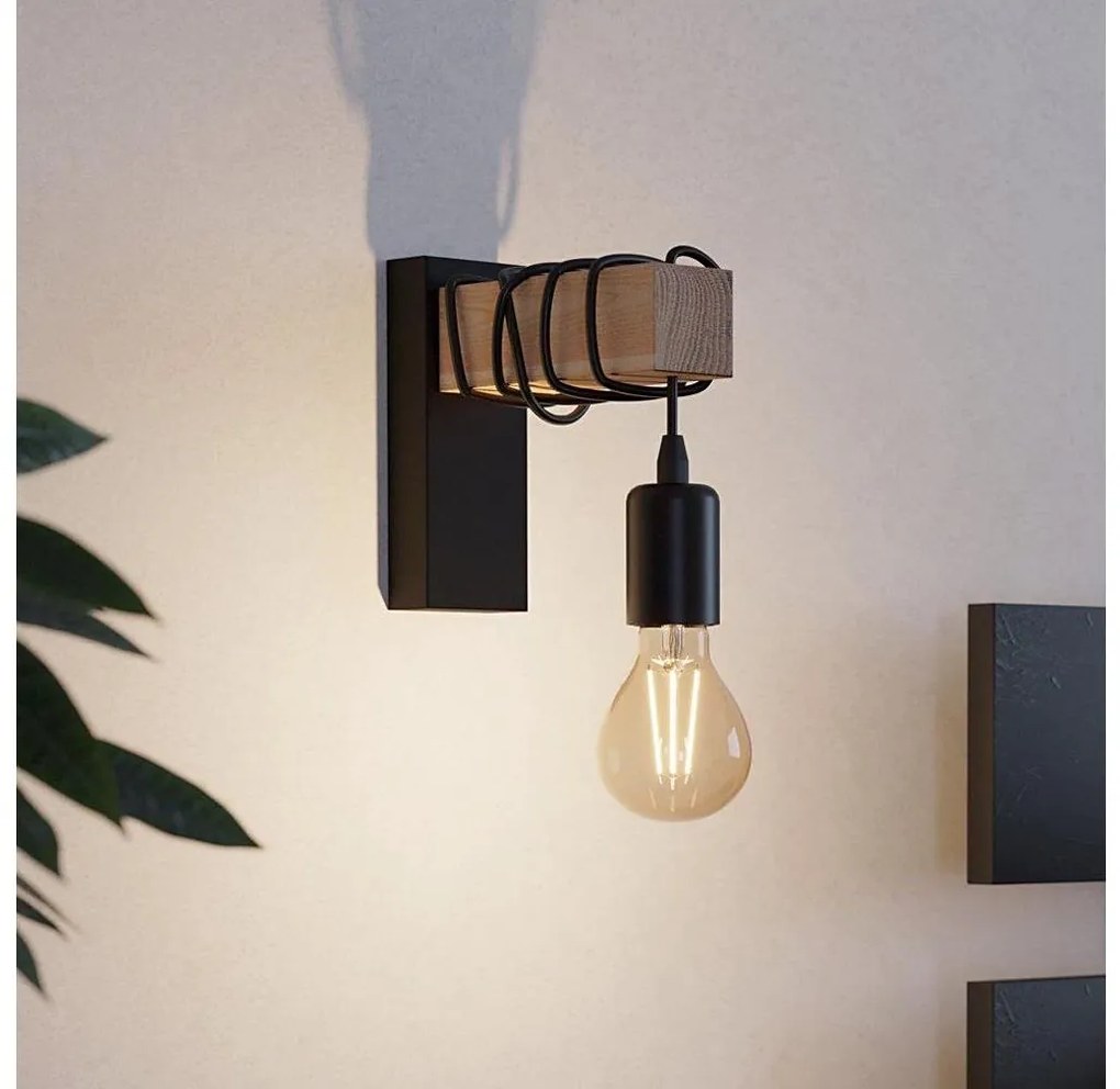 Eglo 43514 - Aplica de perete TOWNSHEND 1xE27/10W/230V