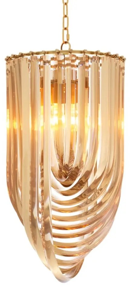 Candelabru design LUX Murano 35cm, champagne 111905 HZ