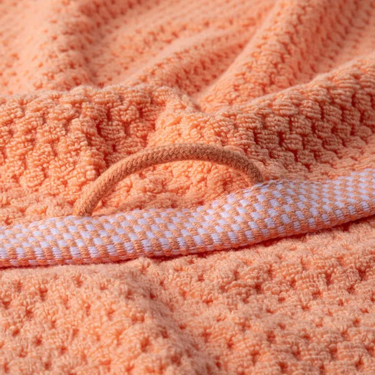 Set de 2 prosoape de baie din frotir MODENA caisă 70 x 140 cm