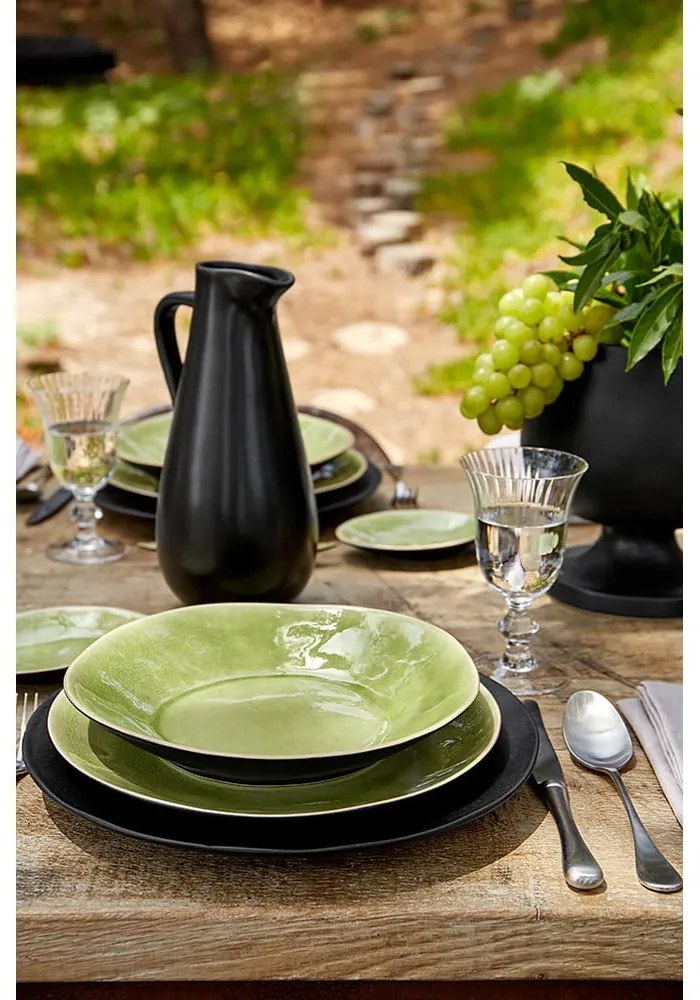 Farfurie adâncă din gresie ceramică Costa Nova Riviera, ⌀ 25 cm, verde