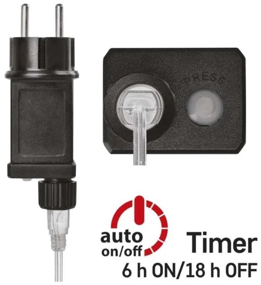 Instalație LED de Crăciun 150xLED/5,35m alb cald