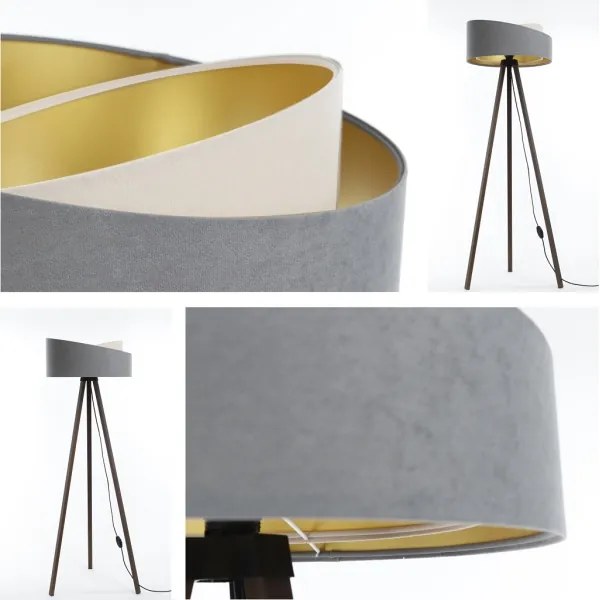 Lampadar GALAXY 1xE27/60W/230V gri/maro