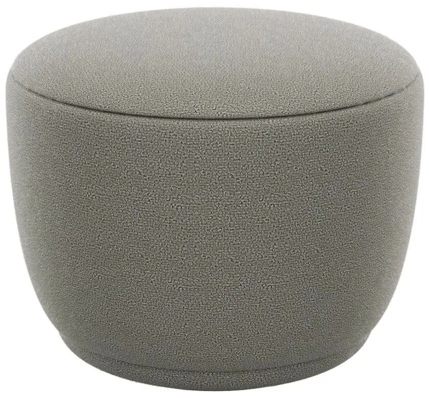 Taburet gri cu tapițerie din stofă bouclé KUON – Blomus