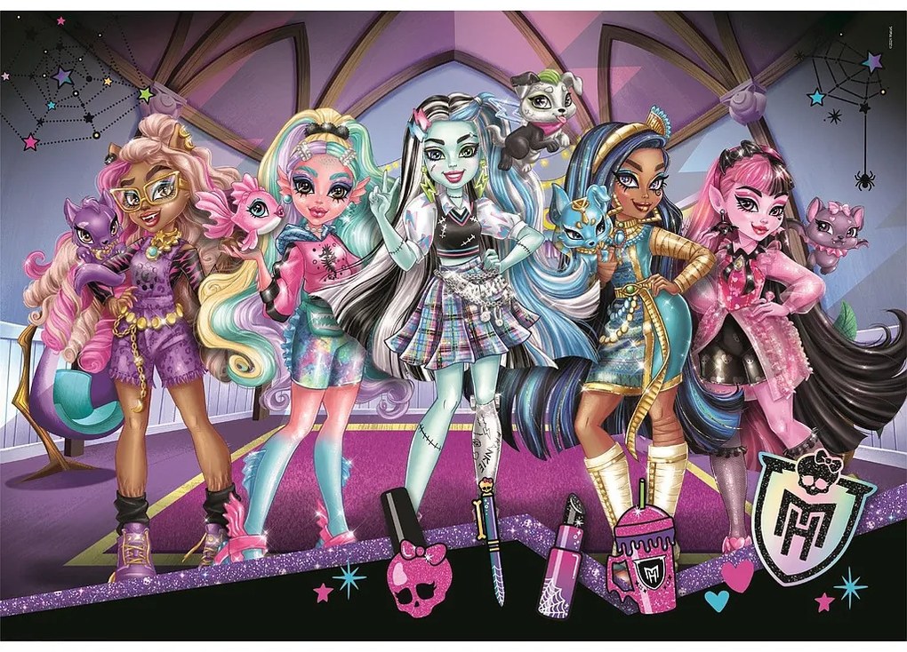 Monster High Glam Squad Puzzle Clementoni cu 104 piese