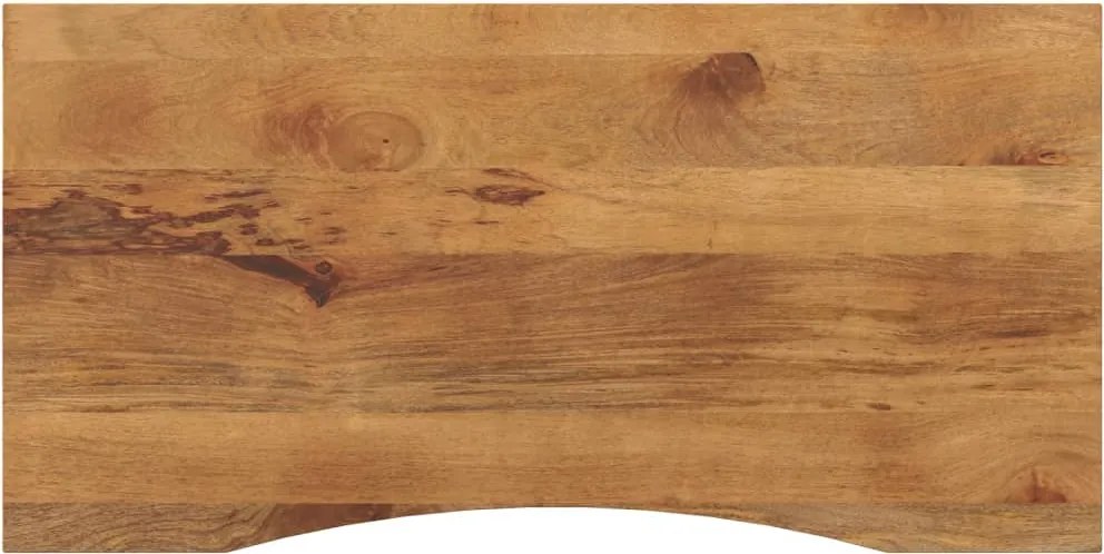 vidaXL Blat birou cu decupaj curbat 120x60x2,5 cm lemn masiv mango