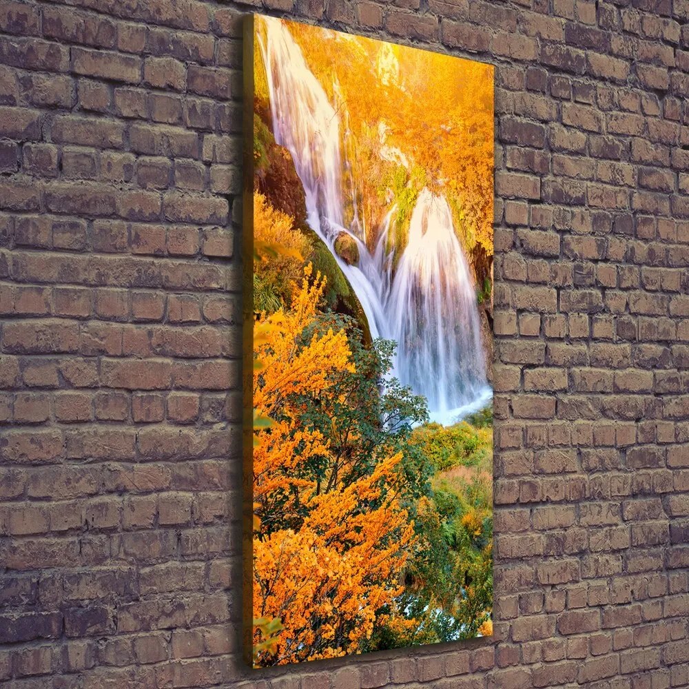 Tablouri tipărite pe pânză Cascada în toamna