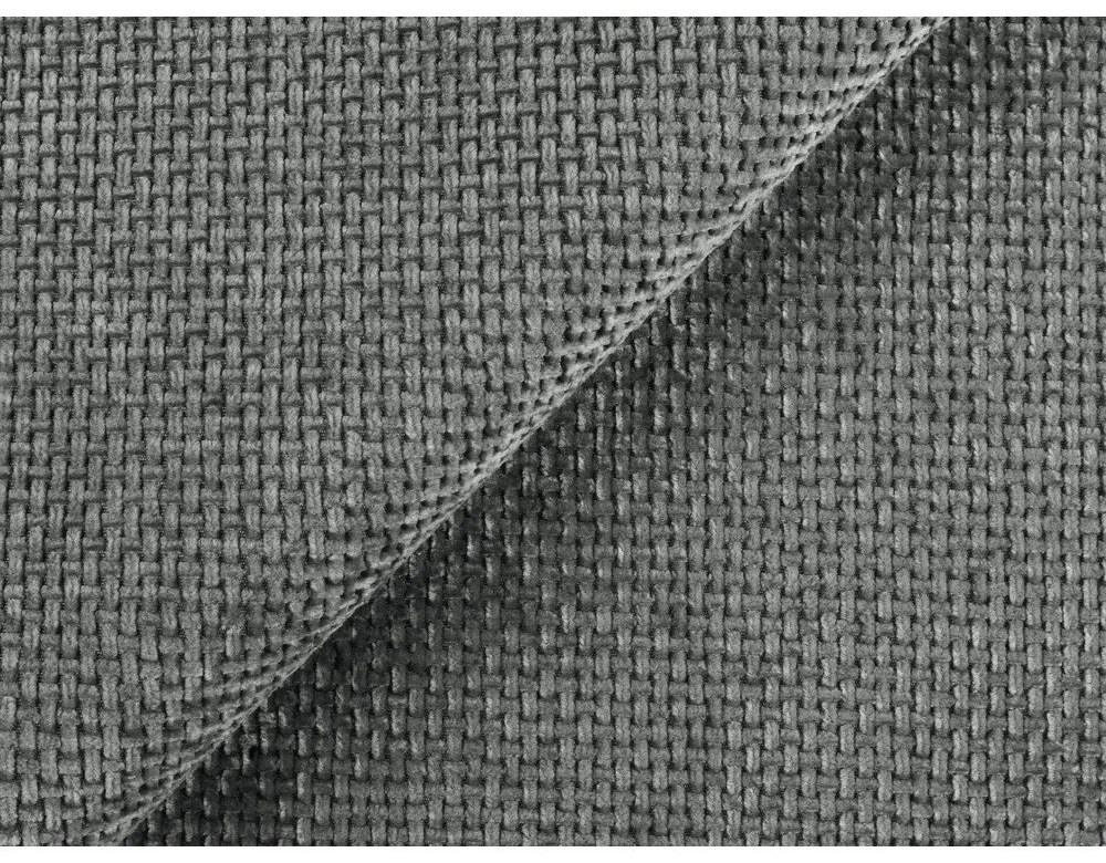 Colțar gri extensibil/cu spațiu de depozitare cu tapițerie din chenille (cu colț pe partea stângă/cu șezlong) Mele – Makamii