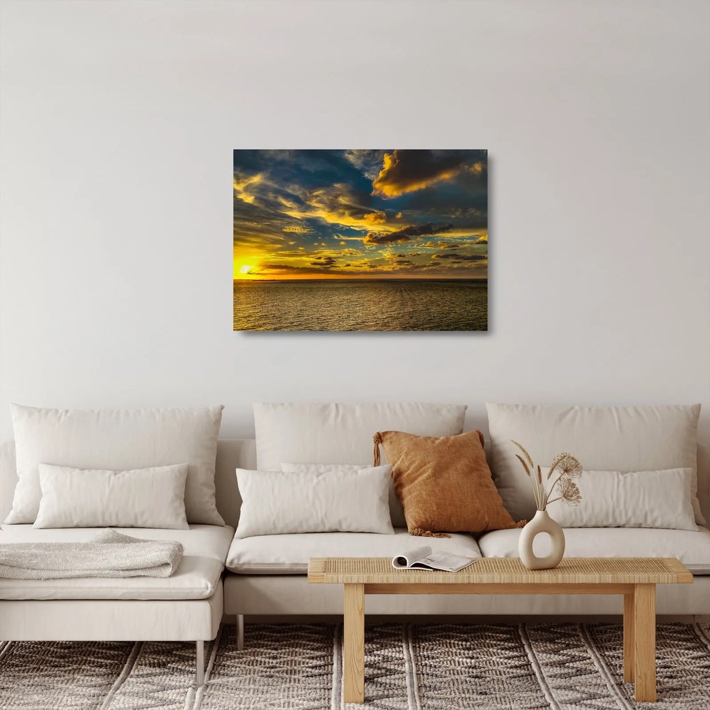 Apus de soare la mare (70x50 cm)