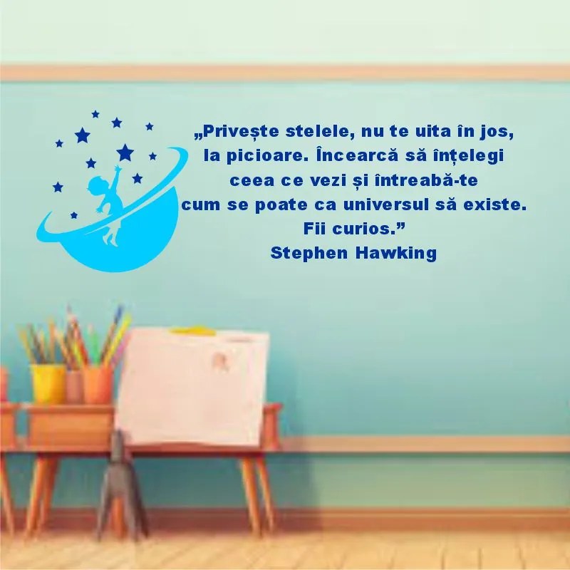Sticker perete Priveste stelele