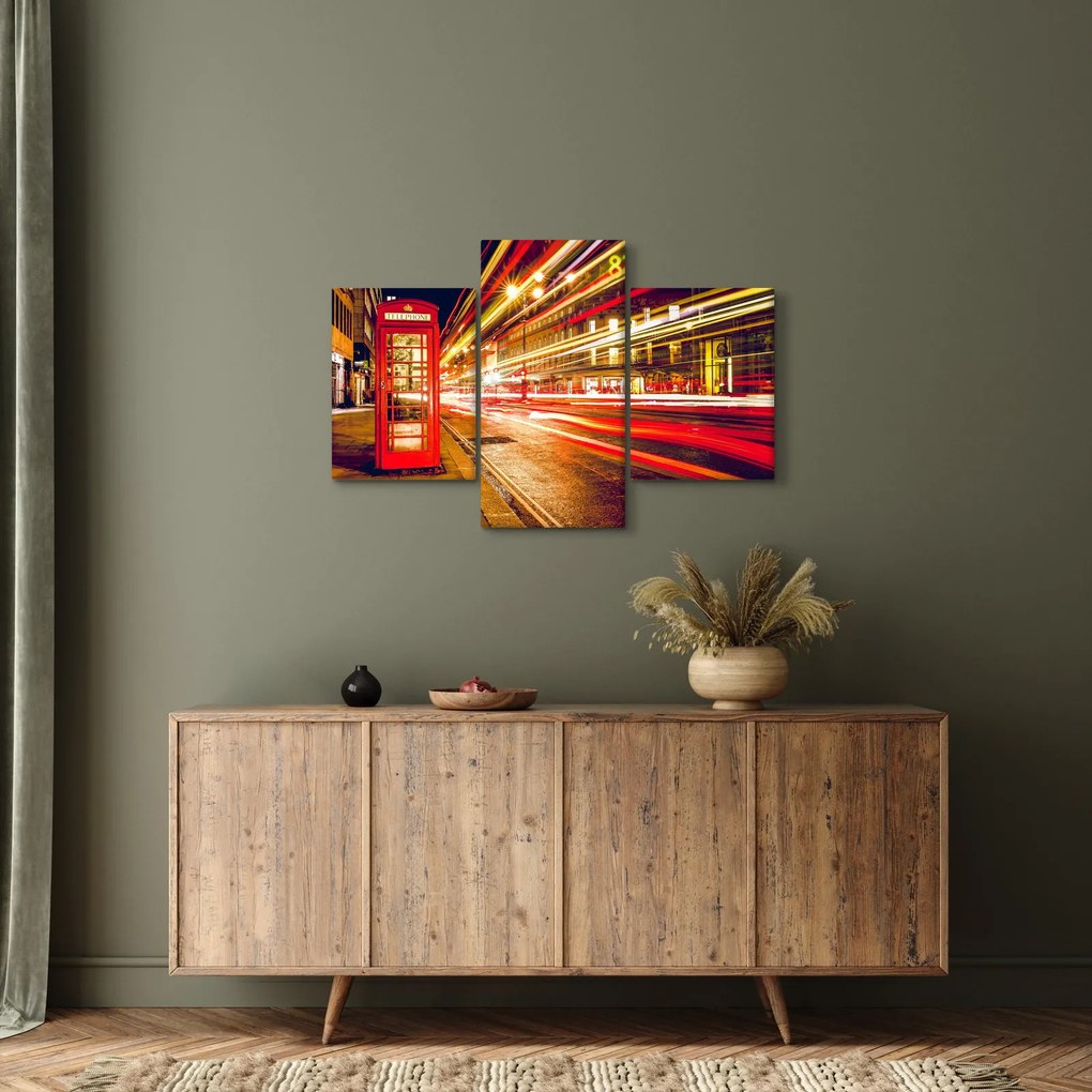 Tablou cu căsuța telefonică roșie din Londra (90x60 cm)
