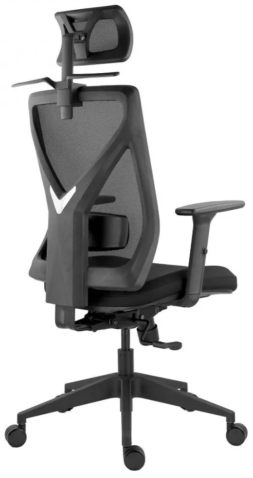 RESIGILAT- Scaun ergonomic Mike-H, sezut translatie, Mesh/Textil, Negru