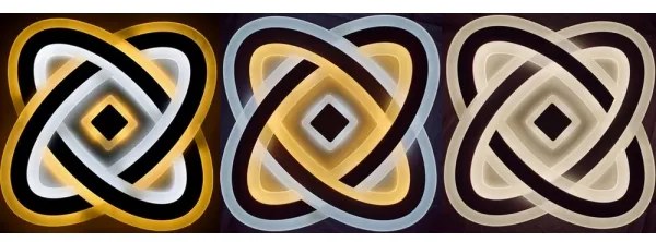 Ecolite WALP17-90W/LED - LED Plafonieră dimmabilă ECHO LED/90W/230V + Telecomandă