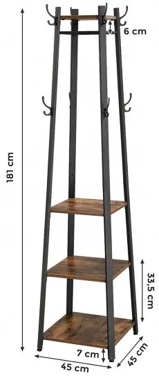 Cuier haine Vintage maro rustic