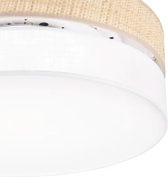 Plafonieră LED SIRJA BOHO, 36W/230V, Ø 45 cm, bej/alb