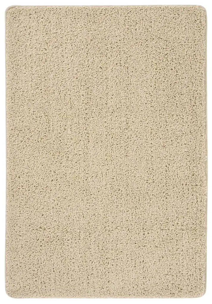 vidaXL Covor pufos, crem, 120x170 cm, antiderapant