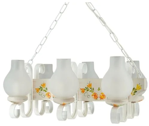 Brilagi - Lustră cu lanț QUEEN 3xE14/40W/230V fag/crem