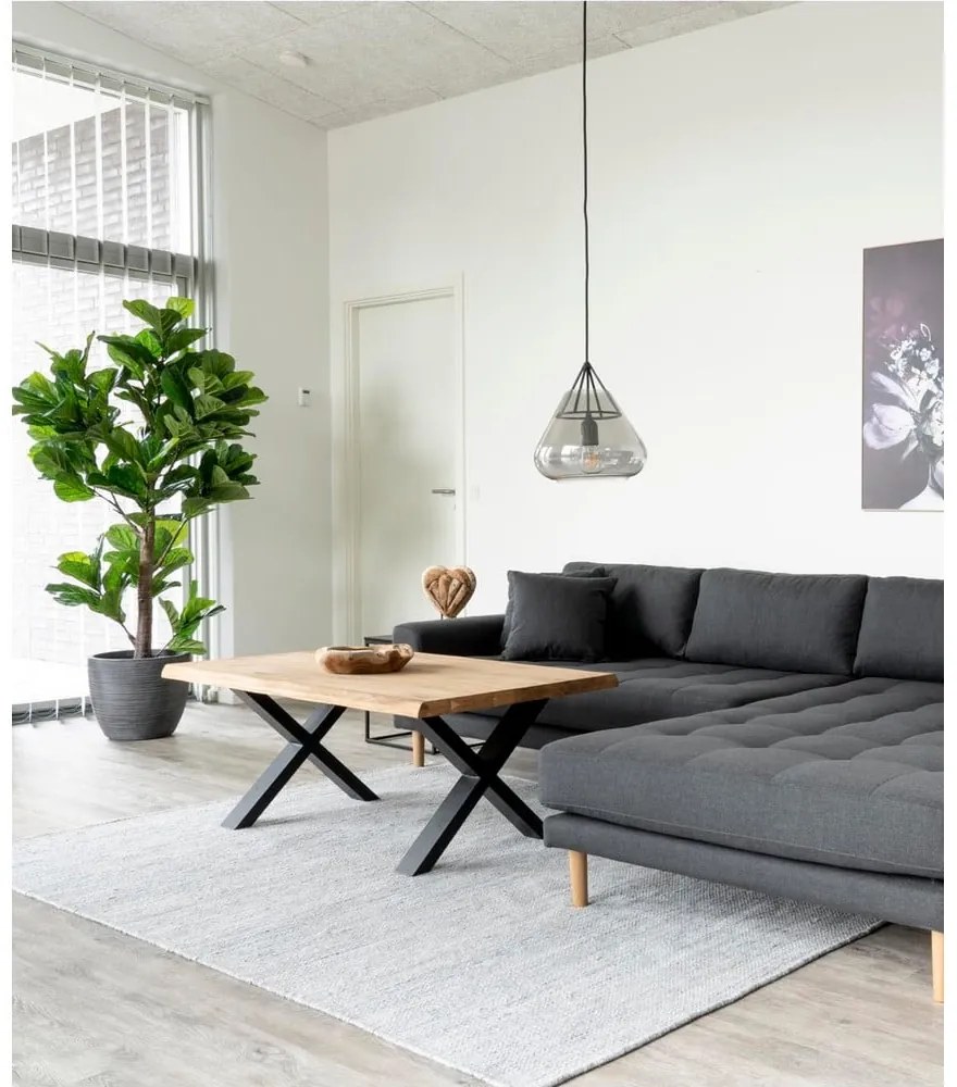 Masă de cafea cu blat din lemn masiv de stejar House Nordic Toulon, 120 x 70 cm