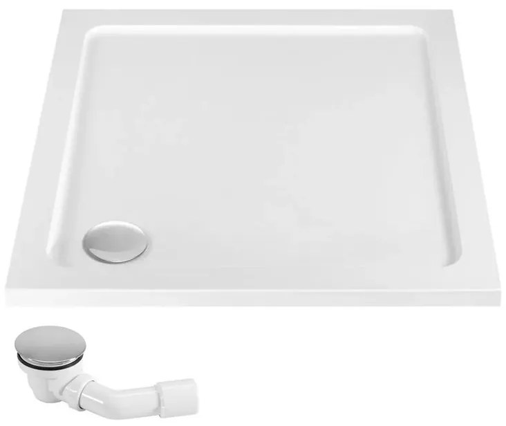 Cabina de dus Rea City 90x90 cm crom periat