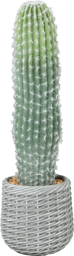HOMCOM Cactus artificial 66 cm, plantă artificială decorativă cu ghiveci pentru decor interior, verde | Aosom Romania