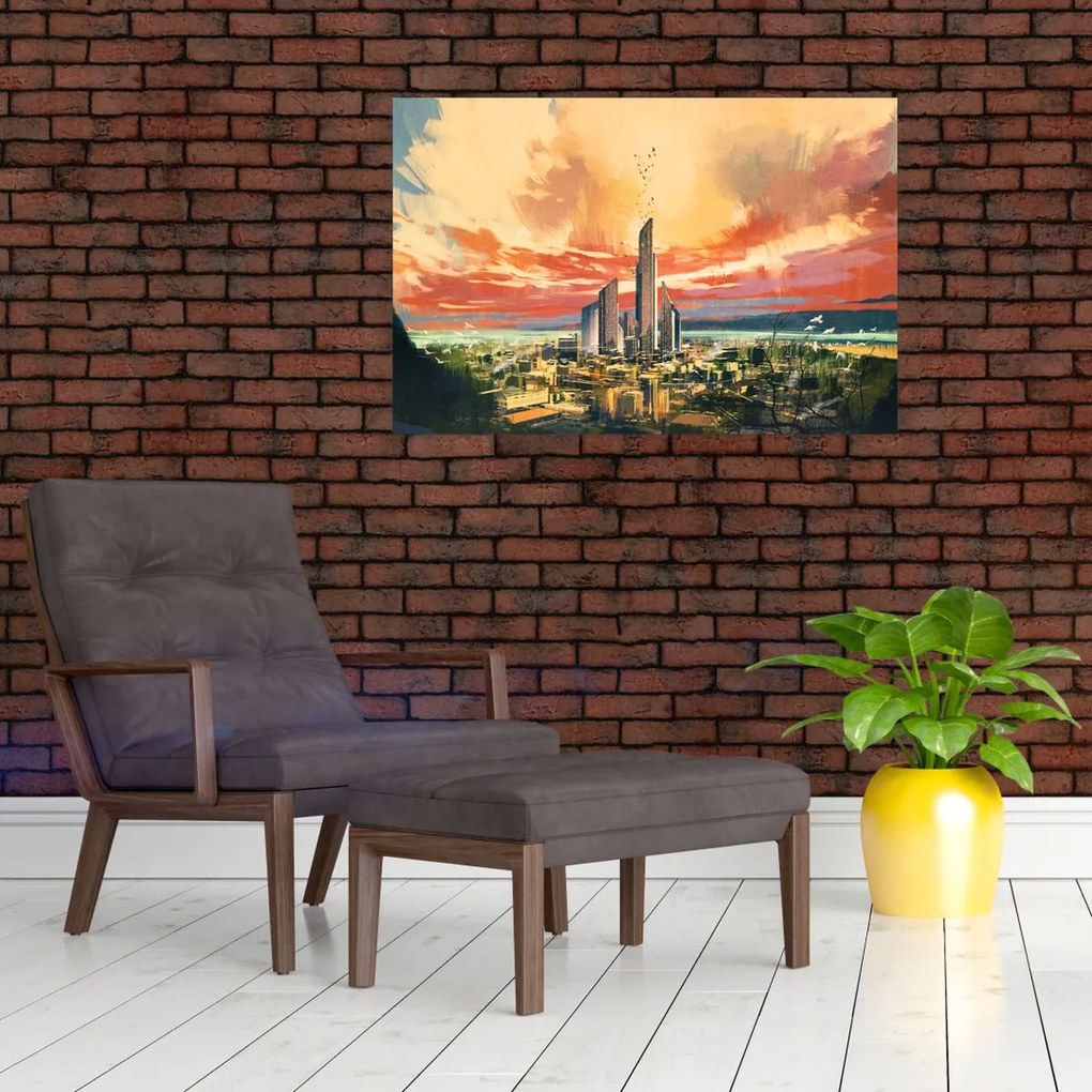 Tablou - Orașul pictat (90x60 cm)