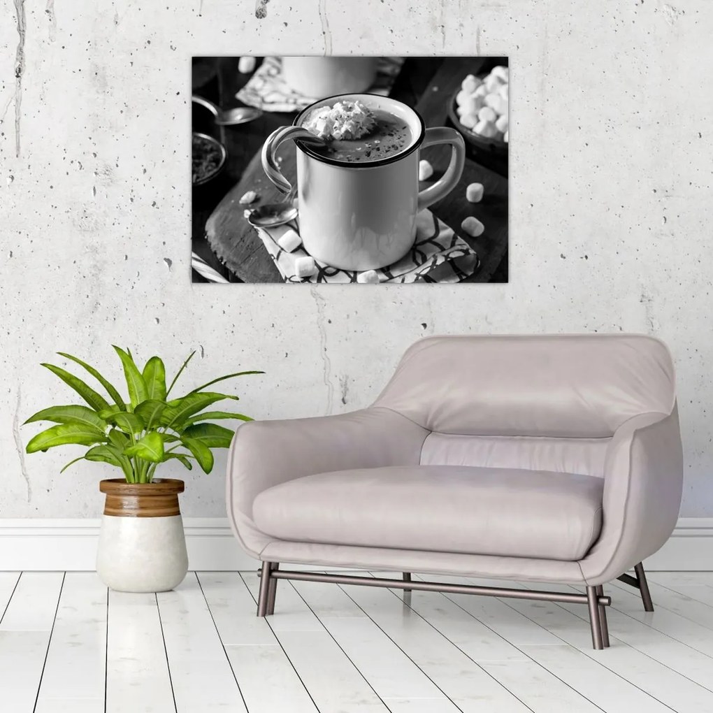 Tablou pe sticlă - Ciocolată caldă de Crăciun (70x50 cm)