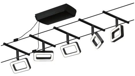 Paulmann 94485 - Set 5x LED 4,8W spot FRAME 230V negru
