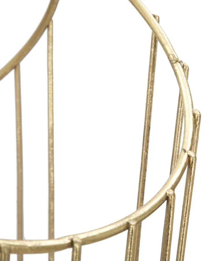 Suport umbrele auriu din metal, 26,5x23x68 cm, Stick Mauro Ferretti