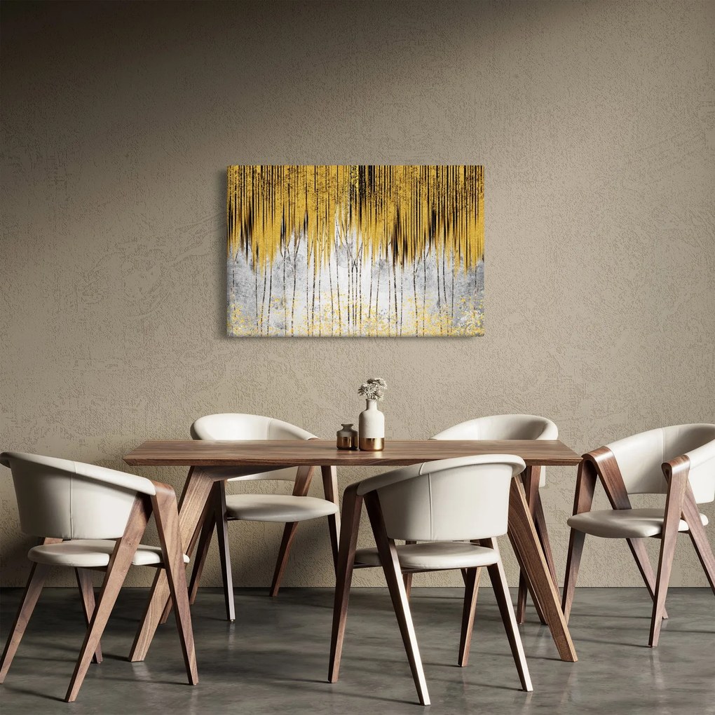 Tablou - Linii de aur (90x60 cm)