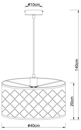Globo 15329H - Lustră pe cablu HARALD 1xE27/60W/230V