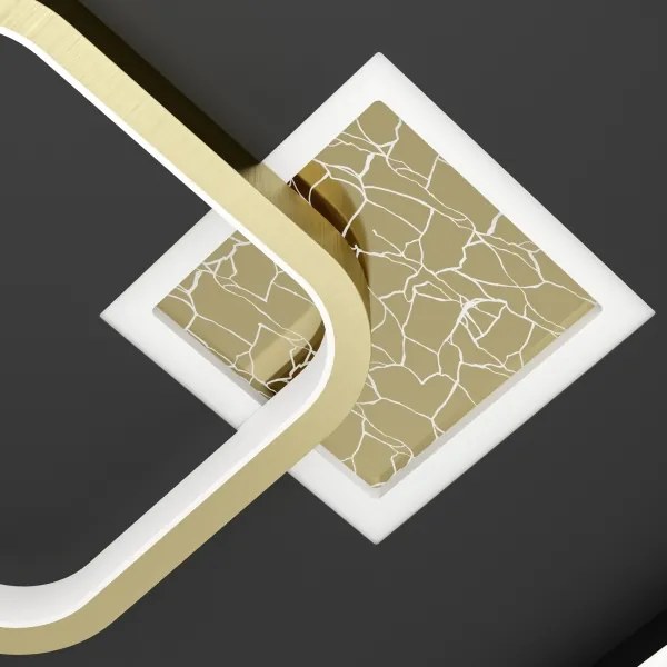 Plafonieră LED Eglo 901245 TIRIOLO 1xLED/16,2W/230V + 1xLED/9,2W negru/auriu