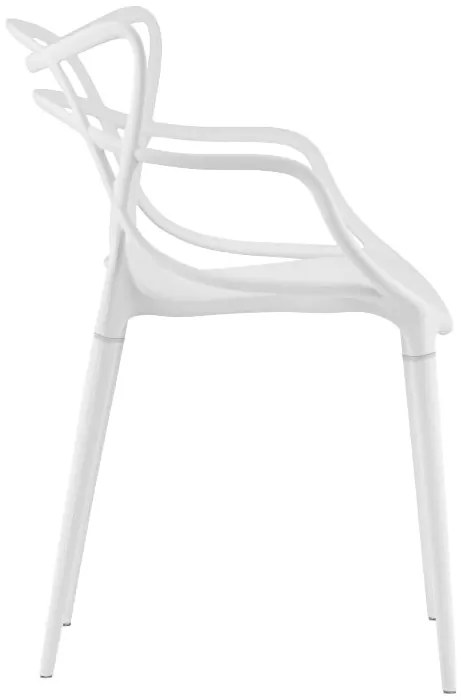 Scaun alb din plastic KATO