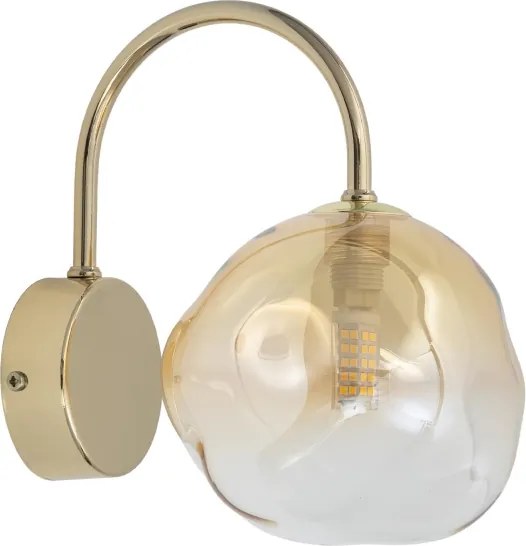 Brilagi - Lampă de perete VULCANO 1xG9/8W/230V aurie/bej fumuriu