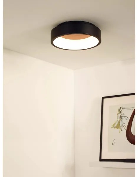 Plafonieră LED dimabilă TALOWE LED/20W/230V neagră Lucide 46100/20/30