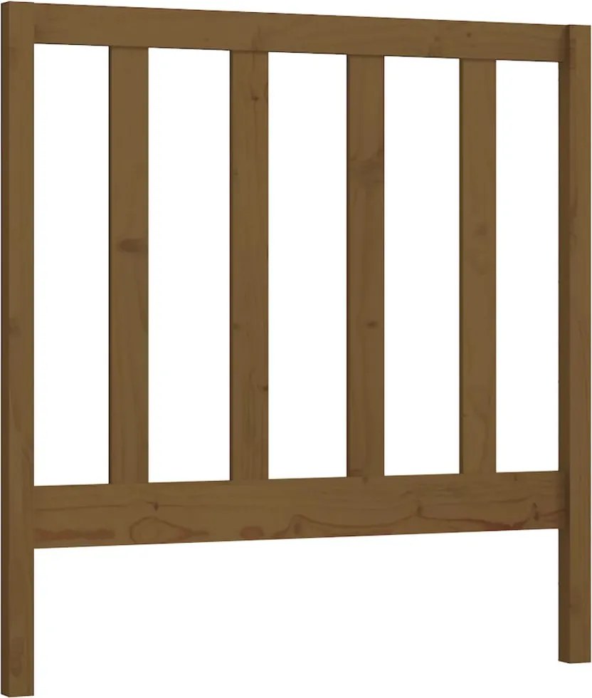vidaXL Tăblie de pat, maro miere, 95x4x100 cm, lemn masiv de pin