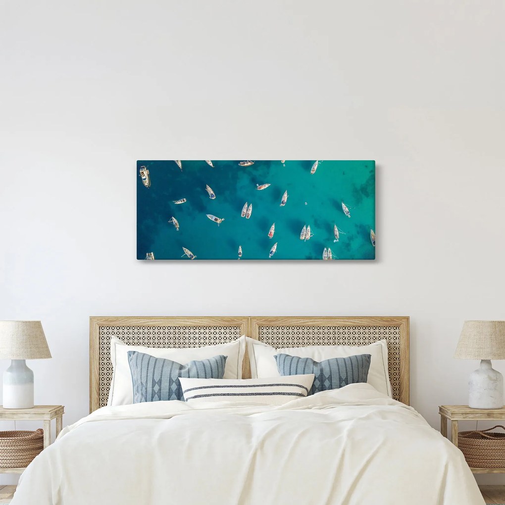 Tablou - Sailboats (120x50 cm)
