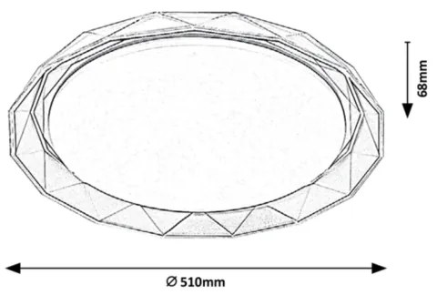 Plafonieră LED Rabalux LED/48W/230V