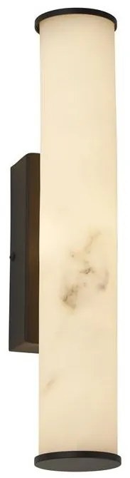 Aplica LED de perete baie metal negru Wales