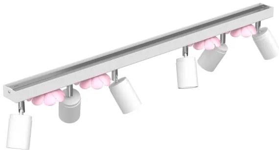 Spot FLOWER 6xGU10/8W/230V alb