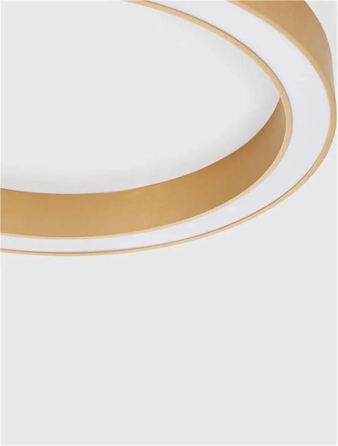 Lustra LED aplicata design modern OPAL 60W aurie