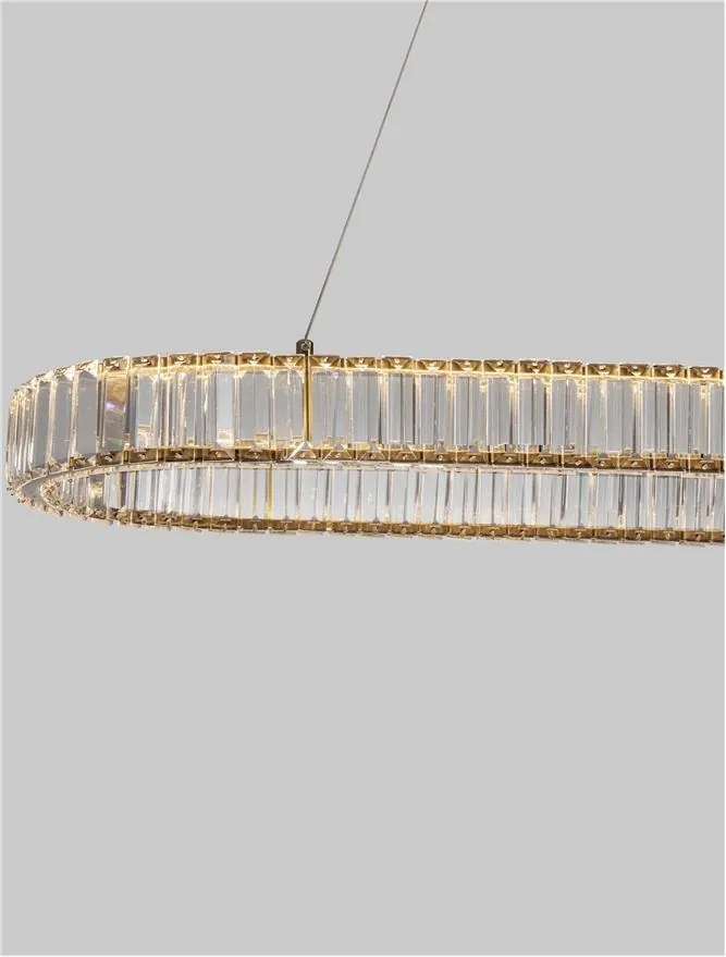Lustra LED suspendata cristal design elegant AURELIA 48W