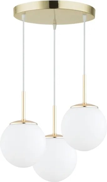 Brilagi - Lustră suspendată pe cablu MILO 3xE27/60W/230V, auriu