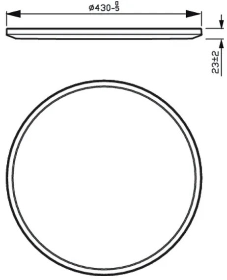 Plafonieră LED dimabilă SUPERSLIM SCENE SWITCH LED/22W/230V Philips