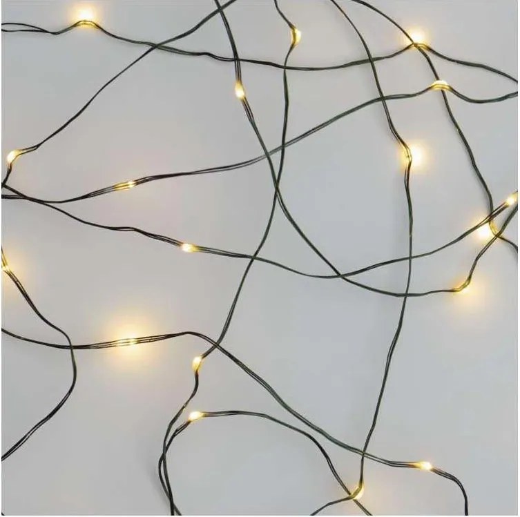 Ghirlandă de Crăciun LED pentru exterior 150 LED/20 m IP44 alb cald