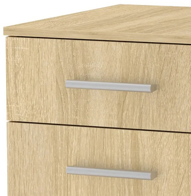 Comoda cu roti Luke sonoma 40x48.5x53.5cm