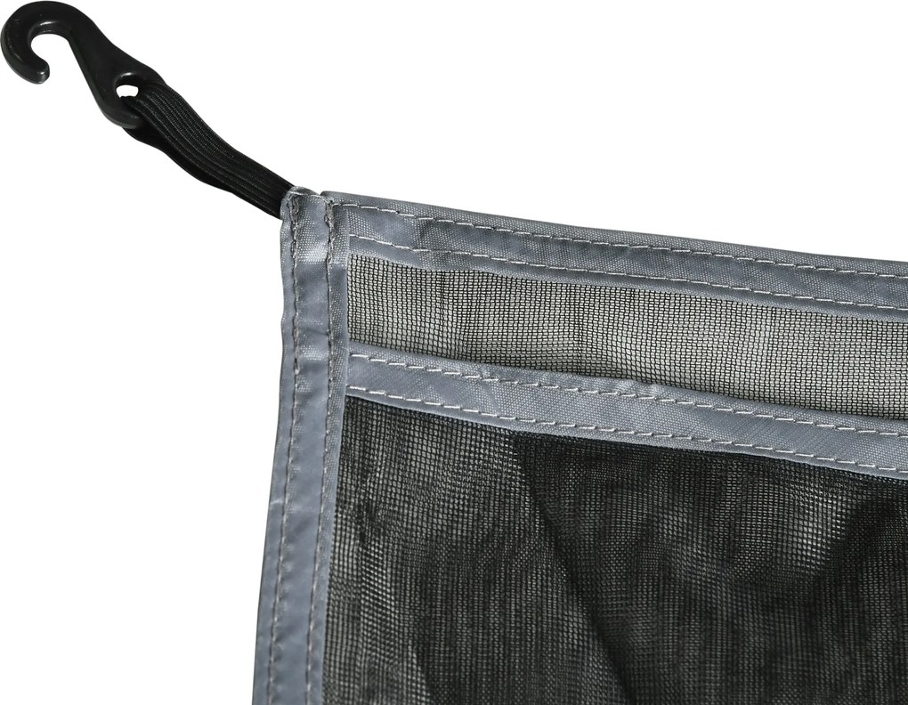 Cort de Dus Outsunny pentru Exterior cu Usa cu Fermoar, Geanta pentru Transport, 126x124x189cm, Verde | Aosom Romania