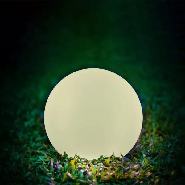 Lampă LED RGBW solară BALL LED/3,7V 1500 mAh d. 50 cm IP65 + telecomandă